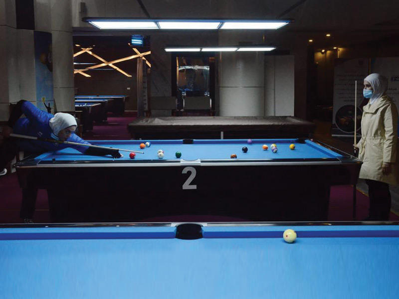 احد مباريات دوري البلياردو