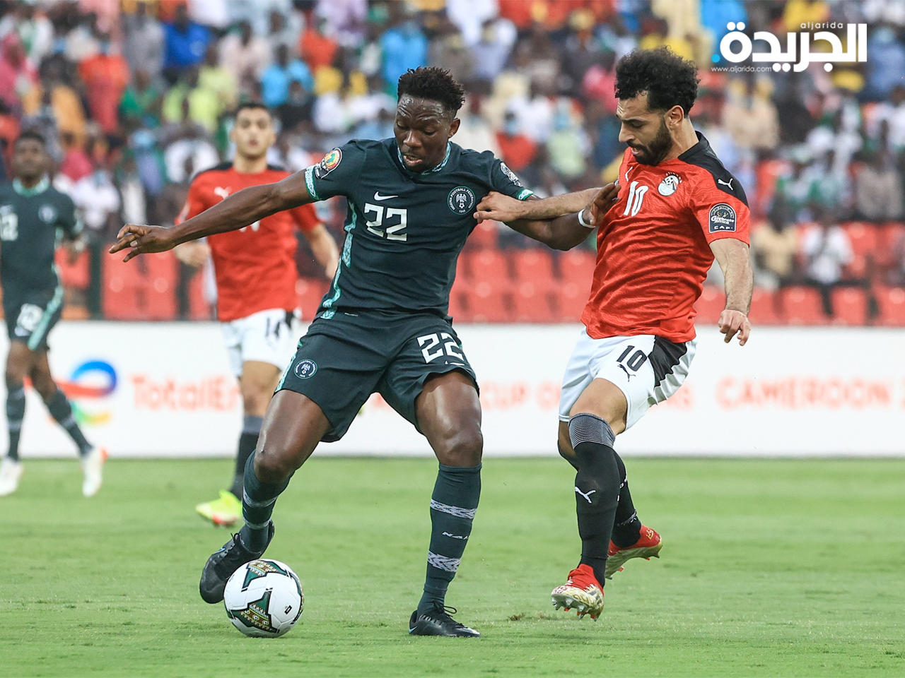 جانب من مباراة مصر ونيجيريا