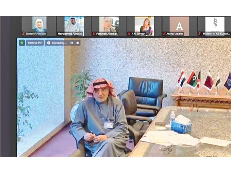 جانب من الحلقة النقاشية الافتراضية