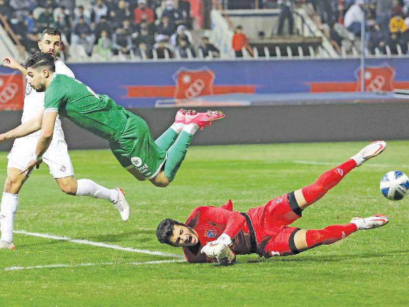 جانب من مباراة العربي والكويت