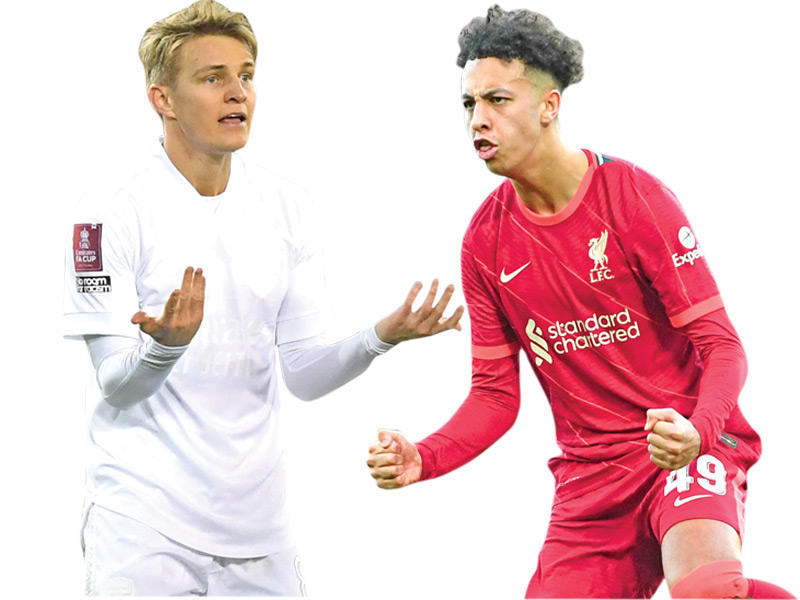 غوردون نجم ليفربول - أوديغارد نجم أرسنال