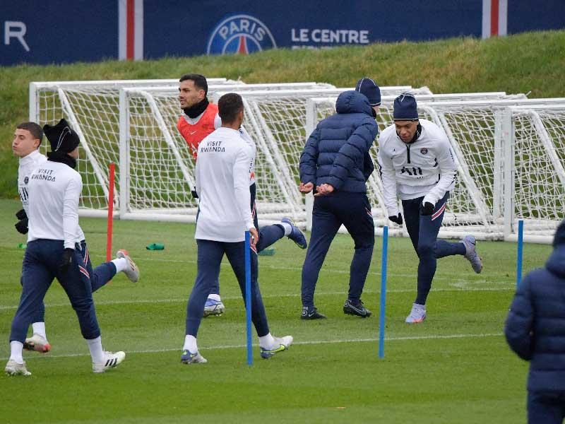 جانب من تدريبات باريس سان جرمان