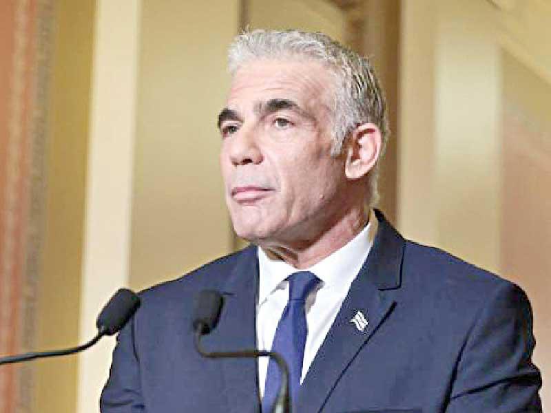  رئيس الوزراء البديل ووزير الخارجية الإسرائيلي يائير لابيد