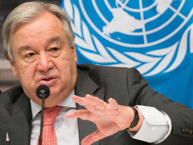  الأمين العام للأمم المتحدة أنطونيو غوتيريش