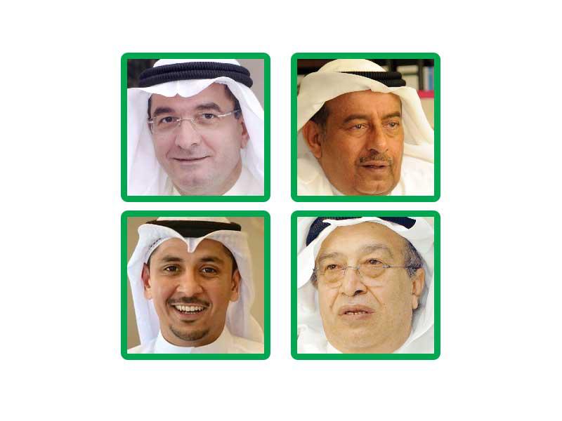 علي رشيد البدر - عبدالمجيد الشطي - علي الموسى - د. براك الغربللي