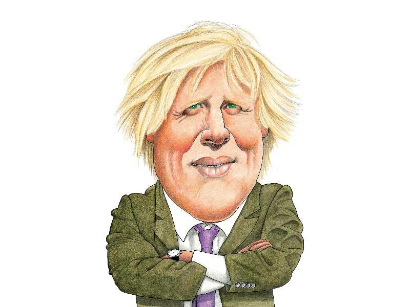 كاريكاتير لرئيس الوزراء البريطاني بوريس جونسون