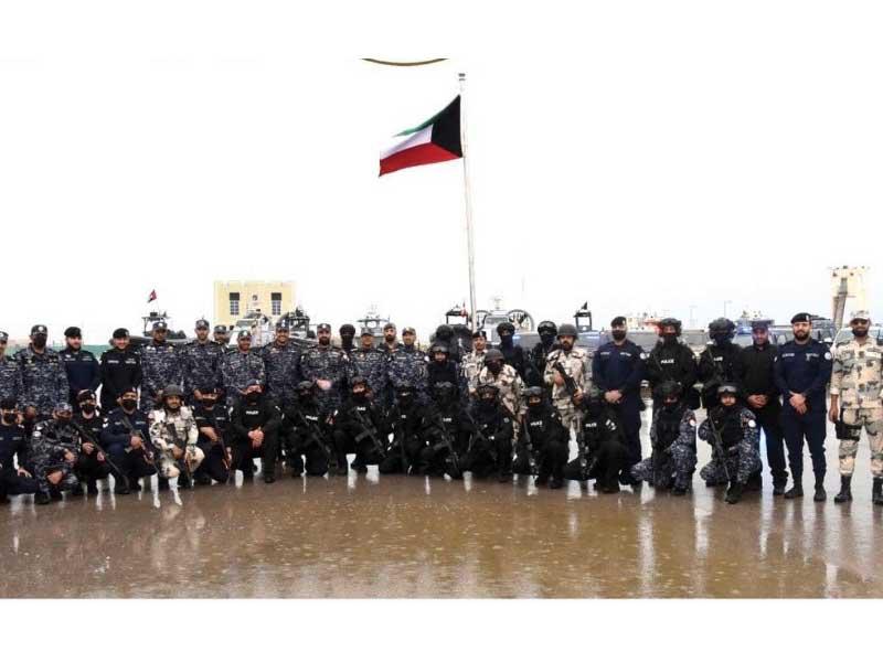 القوات الكويتية المشاركة بالتمرين 