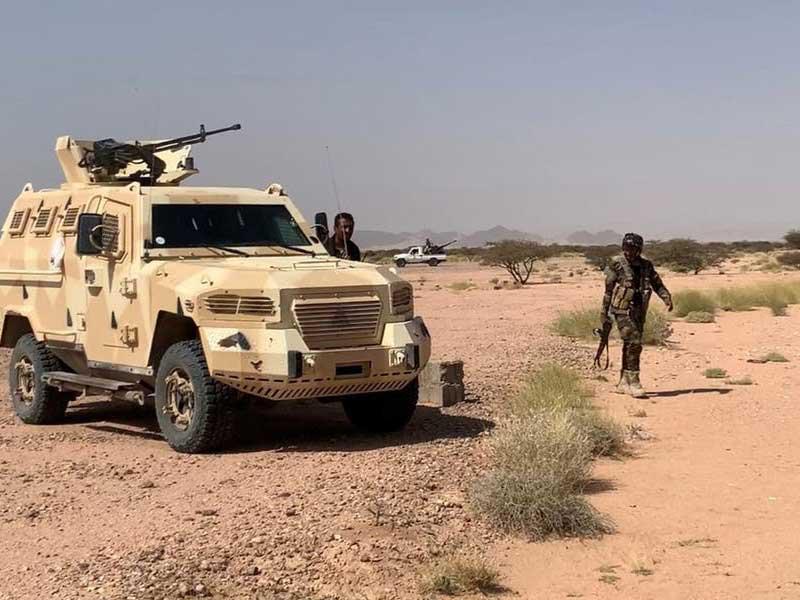 التحالف يستهدف  قافلة عسكرية محملة بالذخائر