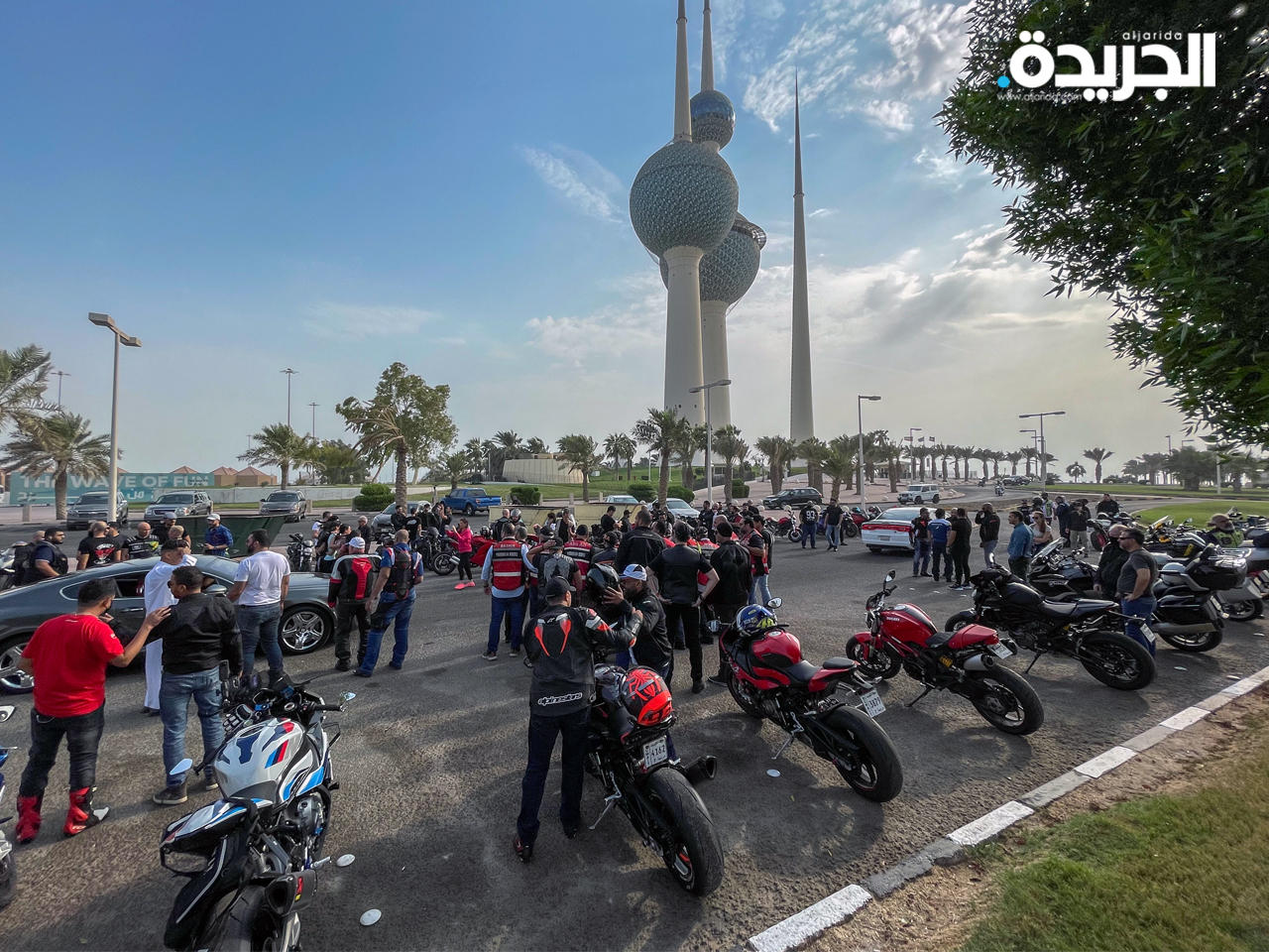 تجمع لهواة الدراجات النارية في الكويت