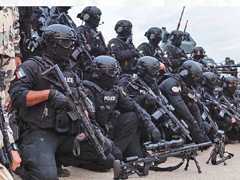 قوة مكافحة الإرهاب الكويتية المشاركة بالتمرين