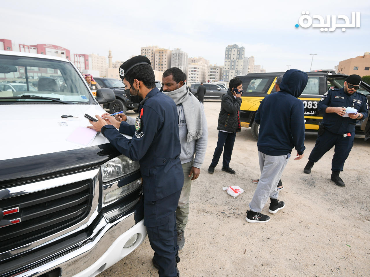 صورة أرشيفية لحملة مرورية سابقة في منطقة الجليب