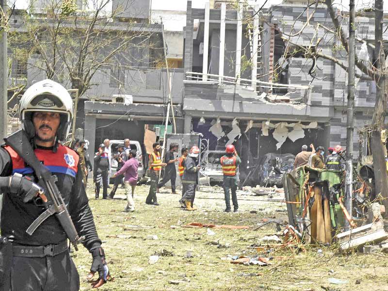 آثار الانفجار