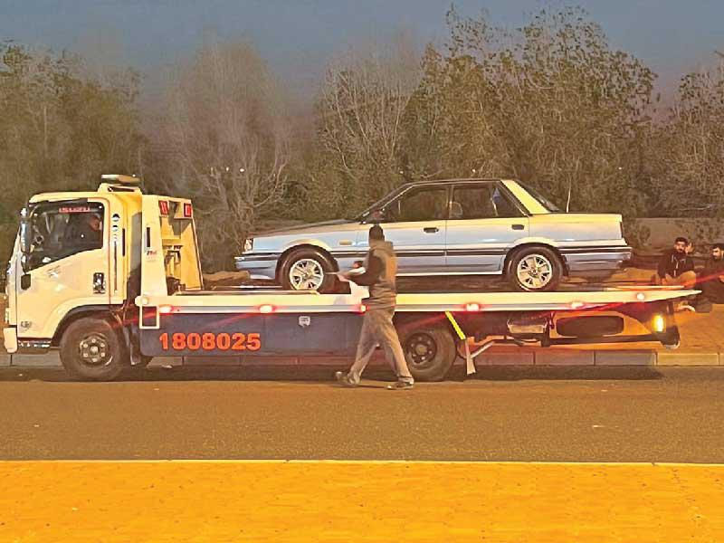 إحدى المركبات المضبوطة خلال الحملات 