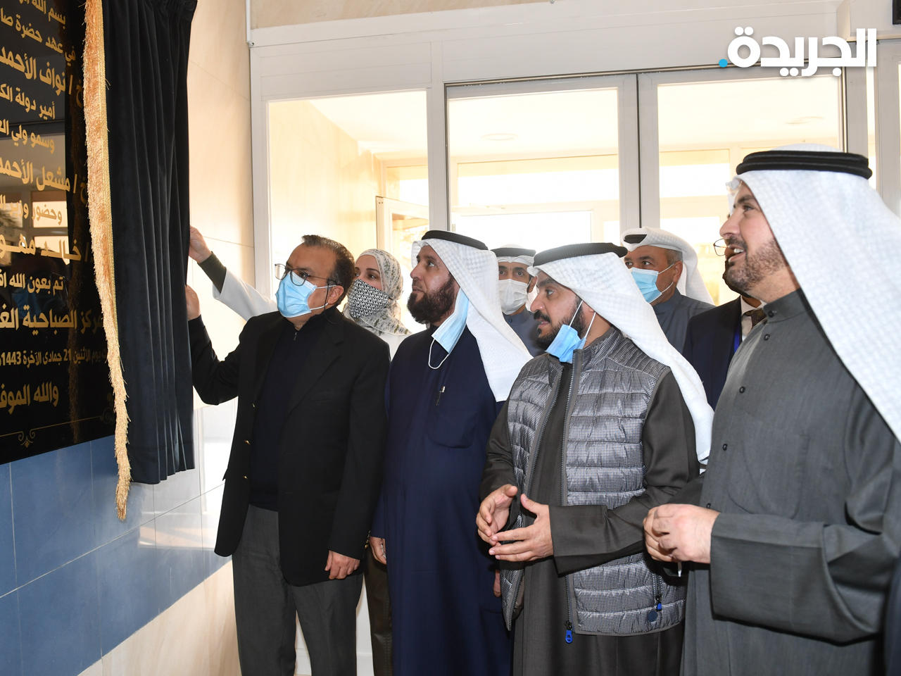وزير الصحة مفتتحاً مركز الصباحية الصحي