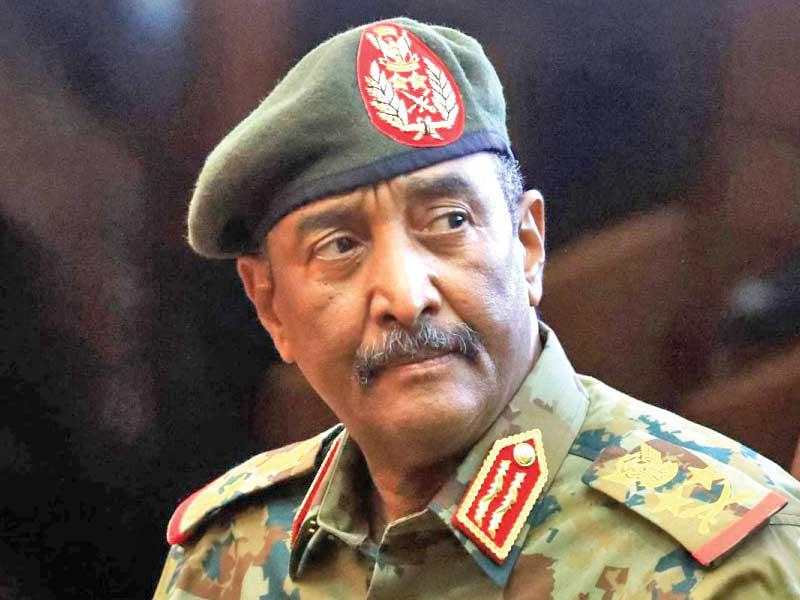 رئيس مجلس السيادة الانتقالي القائد العام للقوات المسلحة الفريق أول ركن عبدالفتاح البرهان