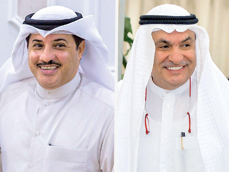 رئيس غرفة التجارة محمد جاسم الصقر - وزير العدل، وزير الدولة لشؤون النزاهة المستشار جمال الجلاوي