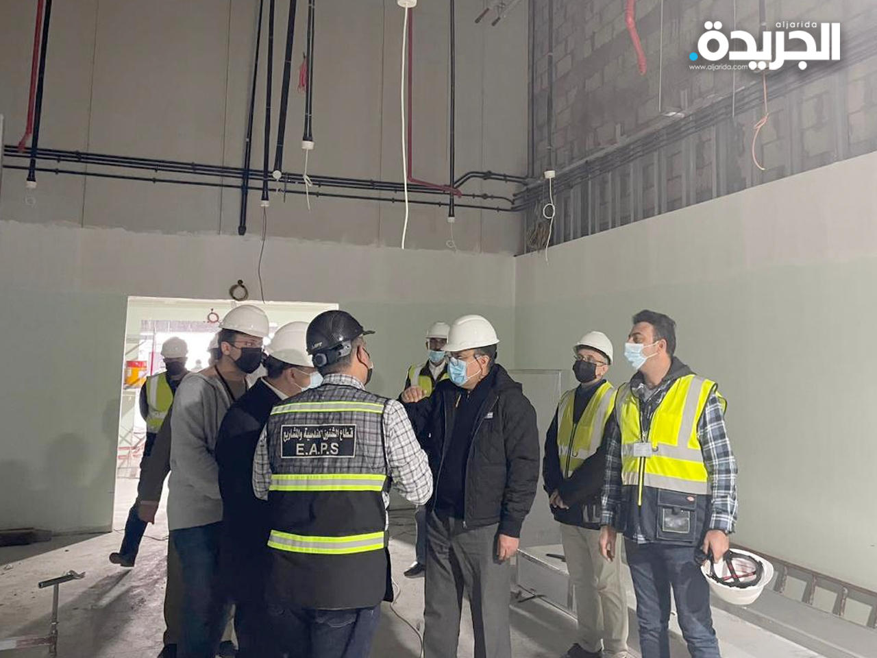 جانب من جولة الوزير في مشروع العدان الجديد