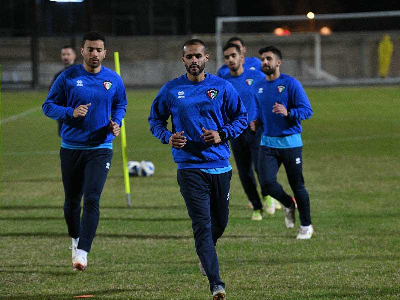 جانب من تدريبات الأزرق 