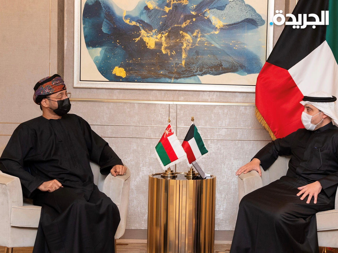 الناصر خلال اجتماعه مع البوسعيدي