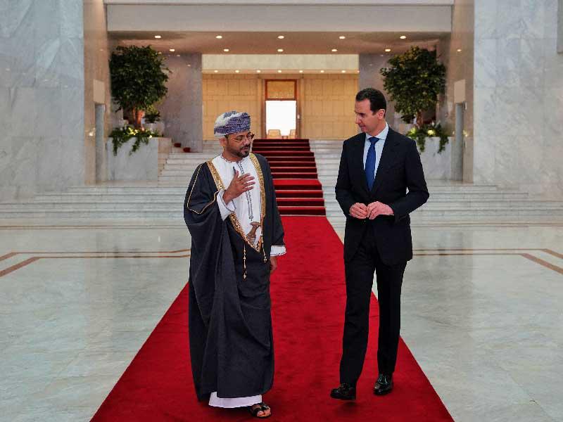 الأسد والبوسعيدي في دمشق امس 