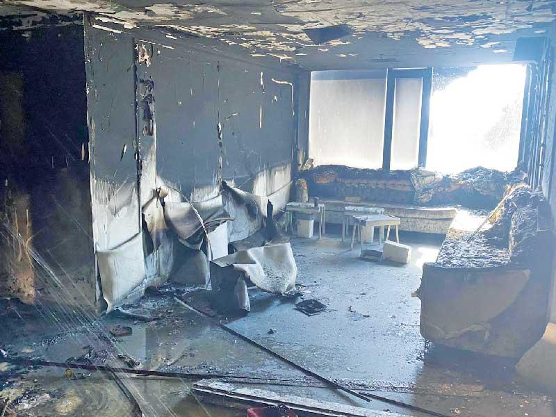 إصابة 4 أشخاص في حريق شقة بالمهبولة