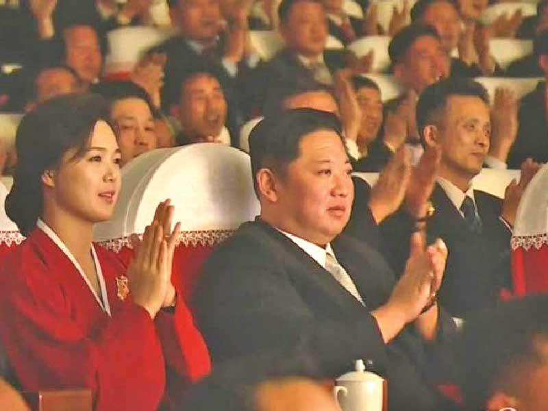 زعيم كوريا الشمالية وزوجته