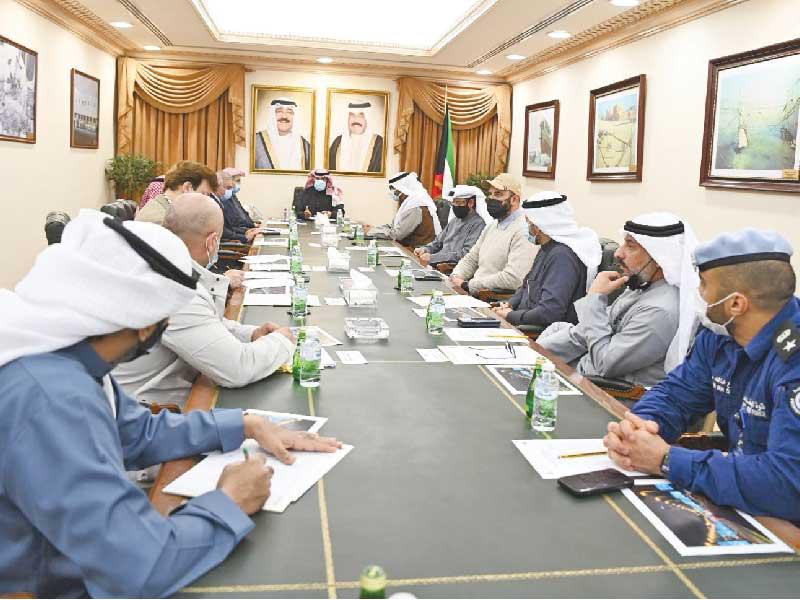 جانب من المشاركين في الاجتماع التنسيقي أمس