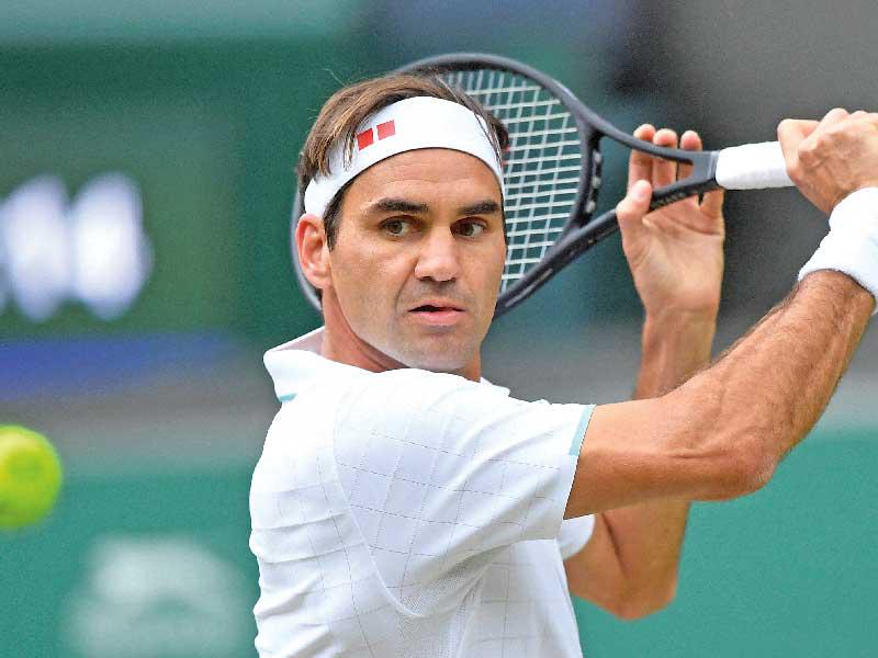 نجم كرة المضرب السويسري روجيه فيدرر