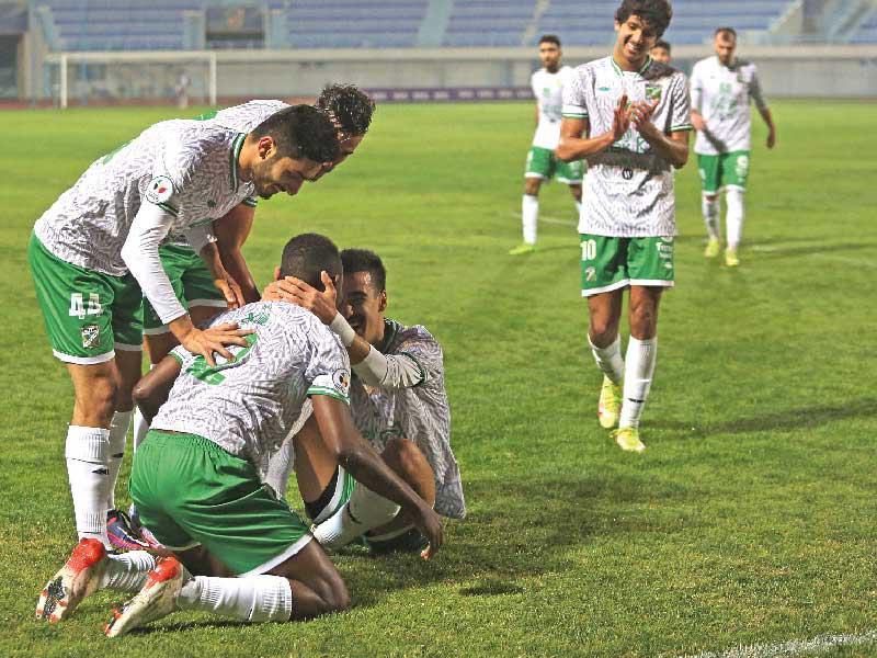 فرحة لاعبي العربي بالتأهل