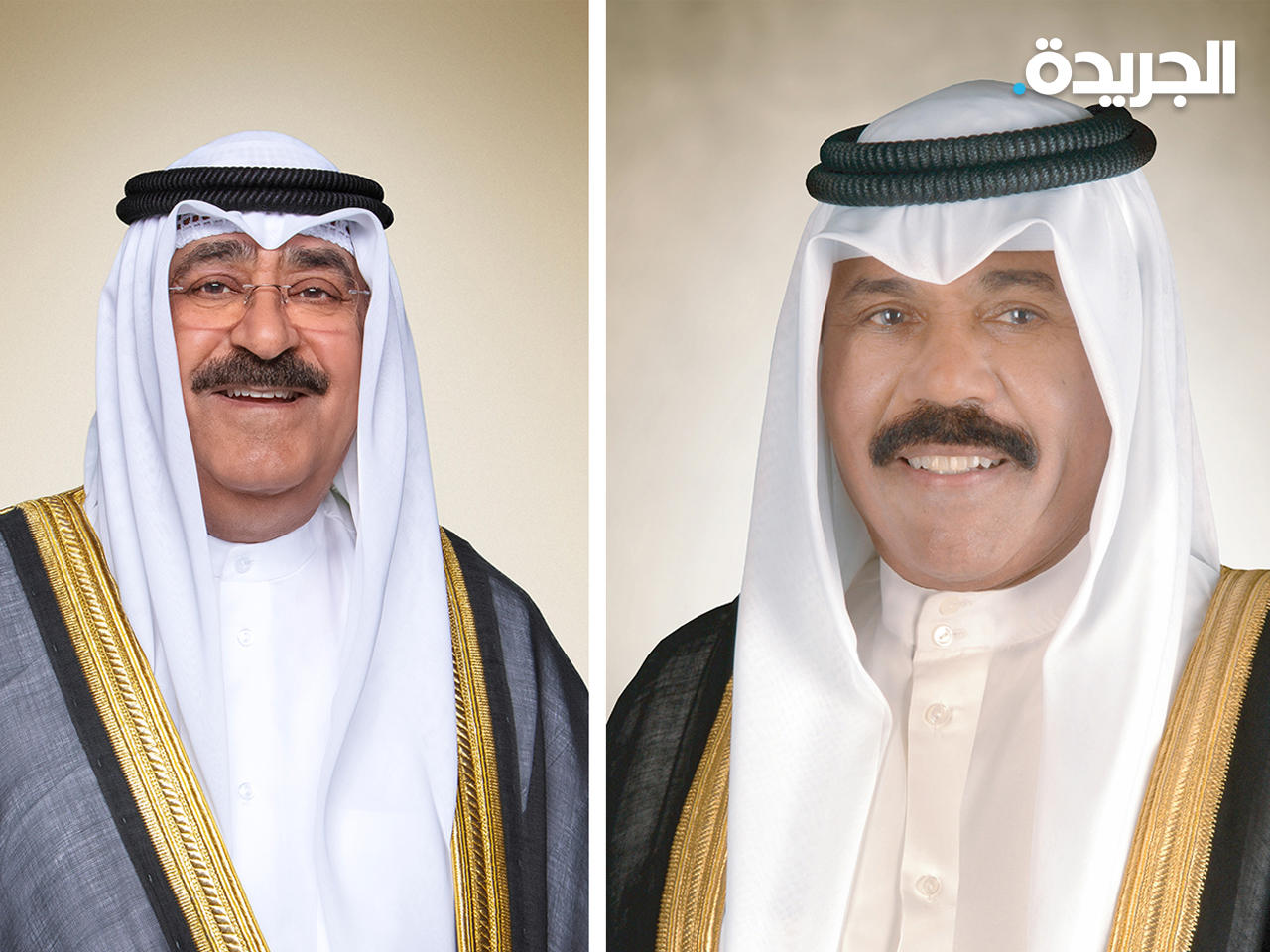 سمو الأمير الشيخ نواف الأحمد وسمو ولي العهد الشيخ مشعل الأحمد