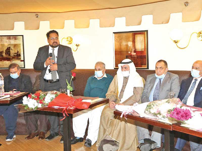 جانب من المشاركين في حفل تكريم السفير الباكستاني