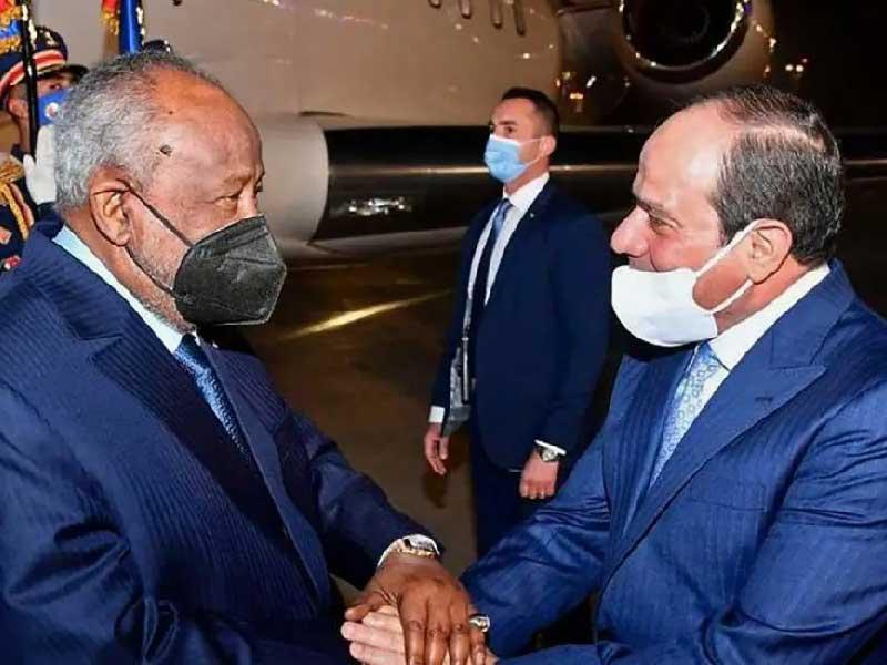 السيسي يلتقي نظيره الجيبوتي