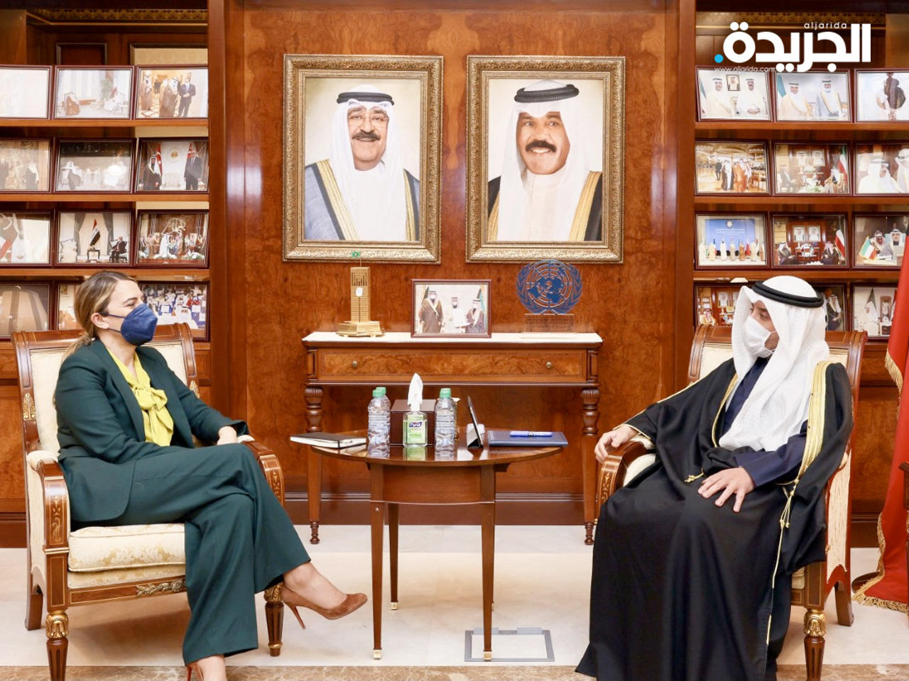 الناصر ملتقياً يائيل لامبرت