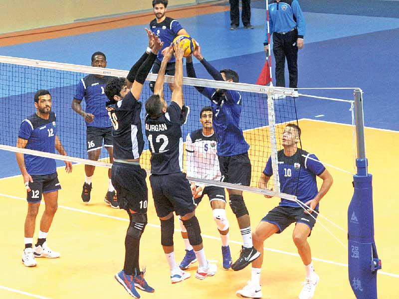 جانب من مباراة برقان والجهراء 