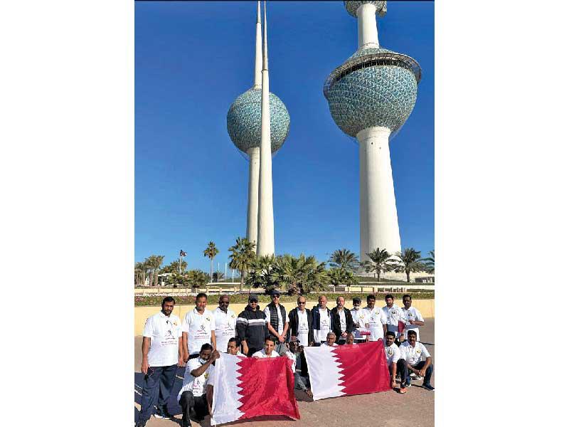 مشاركون باليوم الرياضي القطري