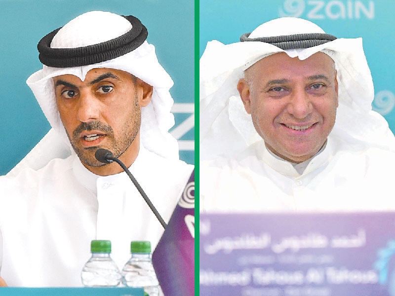  رئيس مجلس إدارة مجموعة زين أحمد الطاحوس  - نائب رئيس مجلس الإدارة الرئيس التنفيذي في مجموعة زين بدر الخرافي