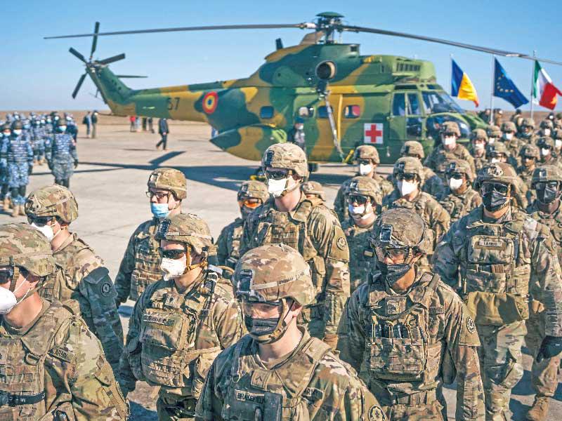 جنود أميركيون في رومانيا (أ ف ب)