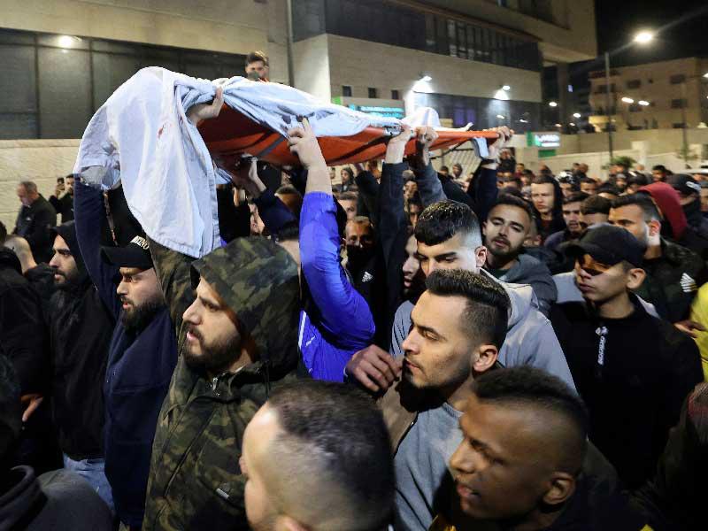 تشييع جثمان  الفتى الفلسطيني