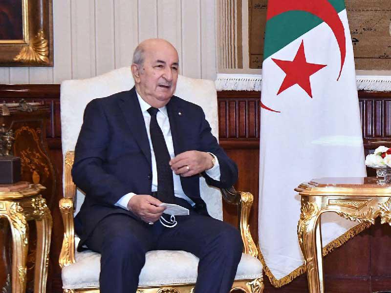  الرئيس الجزائري عبدالمجيد تبون