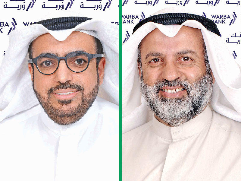  رئيس مجلس الإدارة في البنك عبدالوهاب الحوطي -  الرئيس التنفيذي في بنك وربة شاهين الغانم