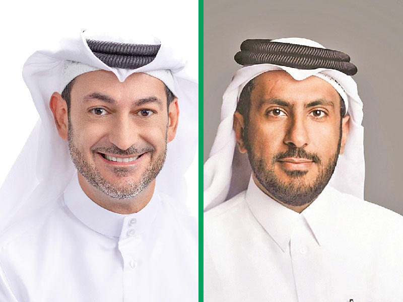 رئيس مجلس إدارة Ooredoo الشيخ فيصل آل ثاني - العضو المنتدب لمجموعة Ooredoo عزيز فخرو