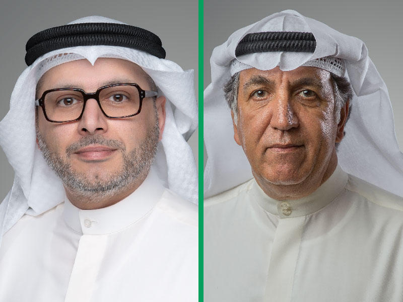 رئيس مجلس إدارة بورصة الكويت  حمد الحميضي - الرئيس التنفيذي لبورصة الكويت محمد سعود العصيمي 