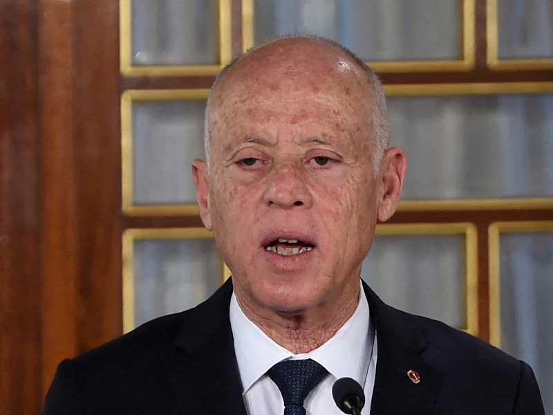  الرئيس التونسي قيس سعيد