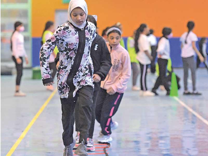 جانب من التدريبات