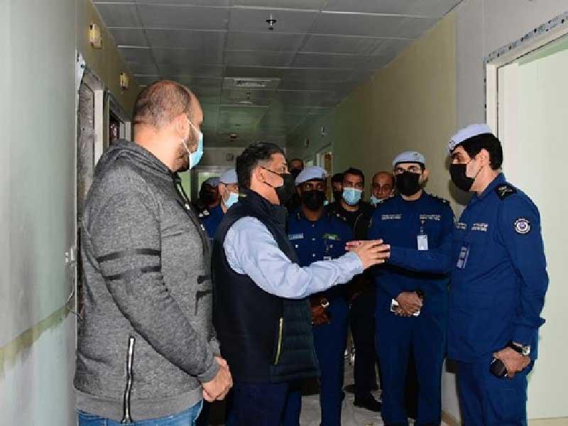 قوة الاطفاء عاينت عملية الكشف الوقائي على مشروع مركز عبدالرحمن ووليد مناحي العصيمي 