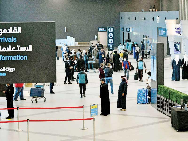 جانب من حركة السفر في المطار t(أرشيف)