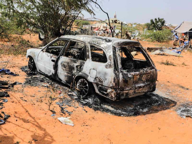 جانب من الهجمات 