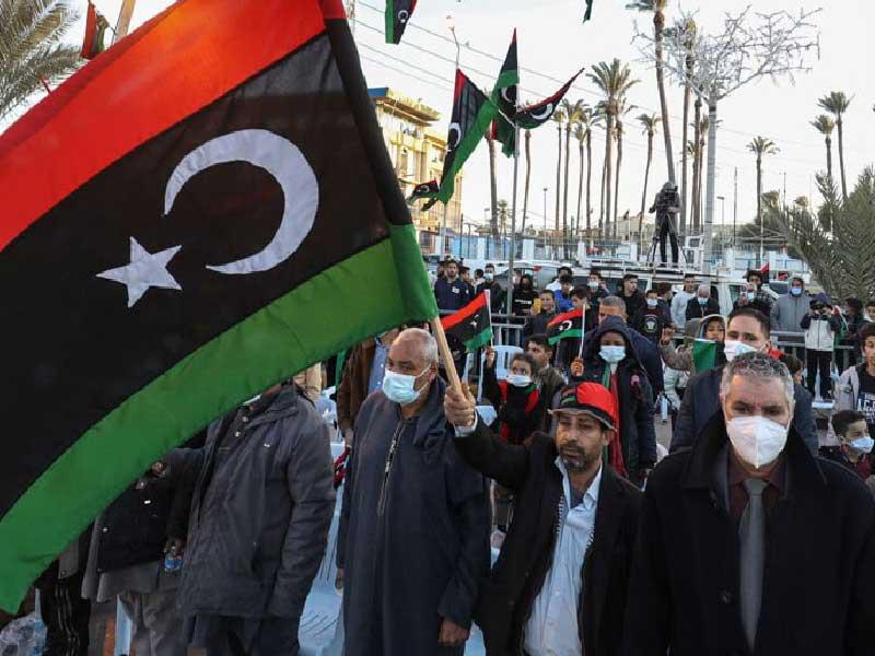 جانب من احتفال الشعب الليبي