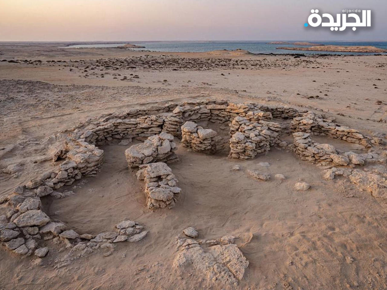 اكتشاف أثري في جزيرة غاغا غرب مدينة أبوظبي