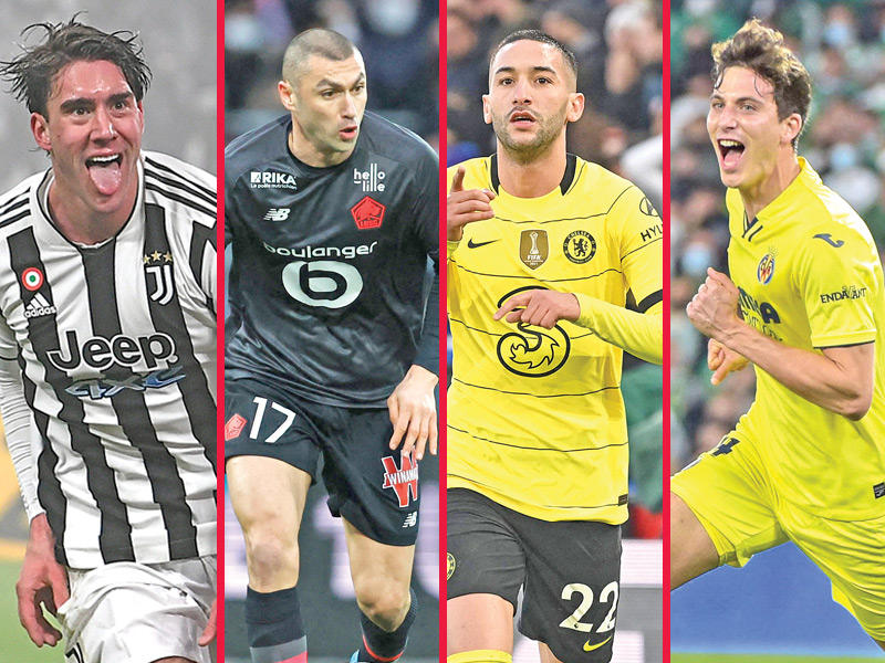 باو توريس نجم فياريال - زياش نجم تشلسي - ويلماز نجم ليل - فلاهوفيتش نجم يوفنتوسn